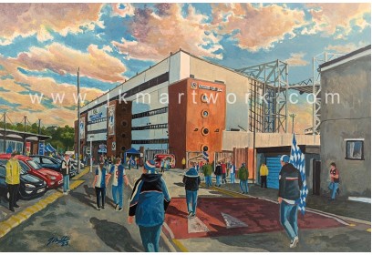Ewood Park Stadium 'Going to the Match' Fine Art Print - Blackburn Rovers FC